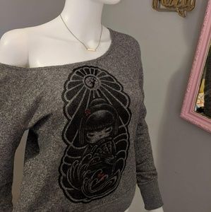 Off the shoulder sweater